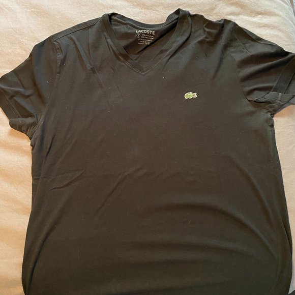 Lacoste V-neck t-shirt size 4 (medium) - Picture 1 of 2